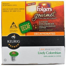Load image into Gallery viewer, Folgers Lively Colombian Decaf K-Cups 12ct Box