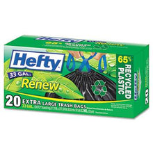 Load image into Gallery viewer, Hefty 33 Gallon Renew Recycled Kitchen and Trash Bags 20ct Box