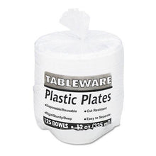 Load image into Gallery viewer, Tablemate White 12oz Plastic Bowls 125ct