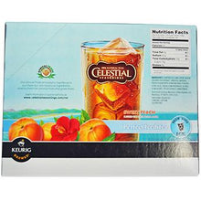 Load image into Gallery viewer, Celestial Seasonings Perfect Iced Tea Sweet Peach Black Tea K-Cups 24ct
