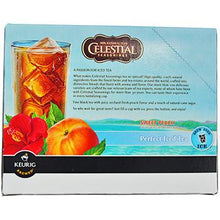 Load image into Gallery viewer, Celestial Seasonings Perfect Iced Tea Sweet Peach Black Tea K-Cups 24ct
