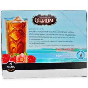 Celestial Seasonings Perfect Iced Tea Sweet Raspberry Black Tea K-Cups 24ct